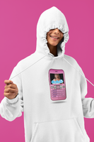 Camsoda Girl Pink Phone Hoodie