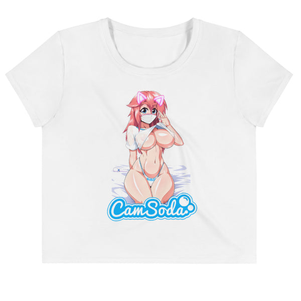 Camsoda Anime Girl Print Crop Tee